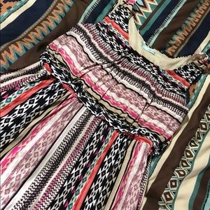 Tribal print maxi dress